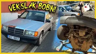 Mercedes 190E První zvednuti a milé překvapení 🔧 Soused Prezident🔧 Část 2. #bezkomprese #w201