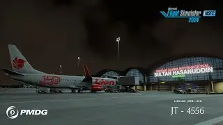 BAD WEATHER!!! | DPS - UPG | PMDG 737 - 800 | Flight Simulator 2024 | Lion Air
