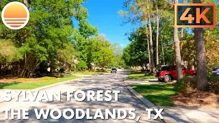 Sylvan Forest, The Woodlands, Texas.  Drive with me through a neighborhood in The Woodlands