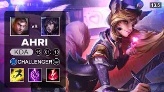 Ahri vs Jayce Mid - EUW Challenger - Patch 13.5 Season 13