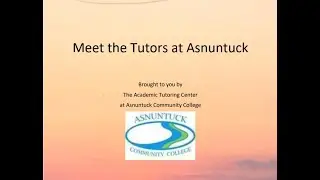 Meet The Asnuntuck Tutors- Mary Kay, Math Tutor
