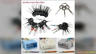 182638pcs Car Terminal Removal Pin Extractor Kit Electrical Wiring Crimp Connector Car Repair Tool