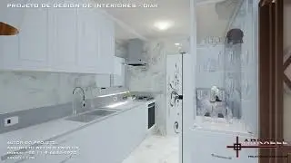 Processo de projeto de design de interiores.