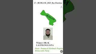 #Budgam #byeelections #jammukashmir #jkbyeelection #agasyedmuntazirmehdi #latestelectionnews