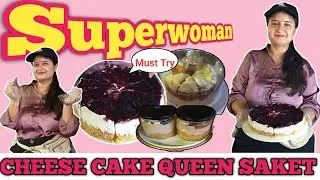 Superwoman - 7 Saket Cheese Cake Queen Delhi Selling Delicious, Tasty Cheesecakes 😋#help #support