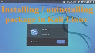 How to install or uninstall package in kali linux