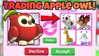 APPLE OWL TRADE REVEALED : My Crazy Adopt Me Exchange for a Fruit Pet!🍎🦉ROBLOX