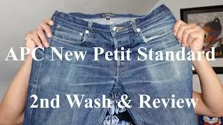 Обзор джинсов APC NEW PETIT STANDARD в стиральной машине (видео второй стирки)
