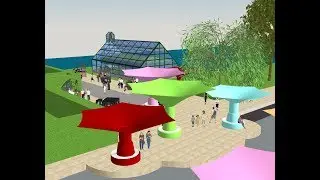 landscape design with trimble sketchup architecture 3D animation flyover