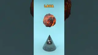 Satisfying Elements vs Metal Spike Simulation #satisfying #satisfyingvideo #blender