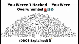 You Weren&rsquo;t Hacked &mdash; You Were Overwhelmed 🚨🌐 (DDoS Explained 💣)