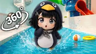 360° VR GuguGaga Penguin Waterpark (Found Footage) | 4K