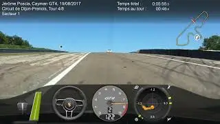 Porsche 981 Cayman GT4, Dijon. Porsche Sport Cup Suisse, PDC (Regularity), Qualifications.
