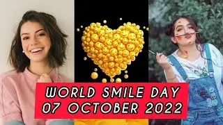 WORLD SMILE DAY Whatsapp Status 07 October 2022 #worldsmileday #shortfeed #shorts #ytshorts #viral