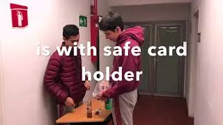 Safe card holder