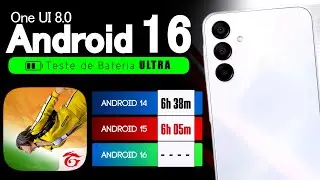 🌟Teste de BATERIA: A15 [4G] Android 16 OneUI 8.0