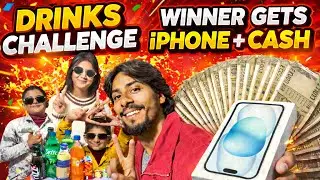 👉 Drinks Challenge 🥤 | Winner Gets iPhone + Cash 😱🔥