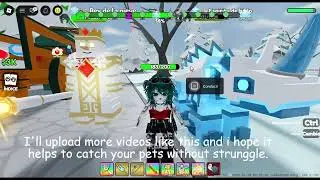 Pet capture adventure Roblox ( how to tame ice king and spirit of ice easy and fast )