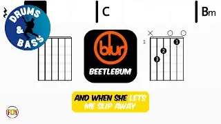 Blur - Beetlebum &bull; Bass & Drums | Scrolling Guitar Chords & Lyrics
