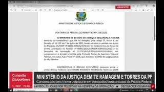 Ramagem and Anderson Torres are dismissed from the Federal Police.