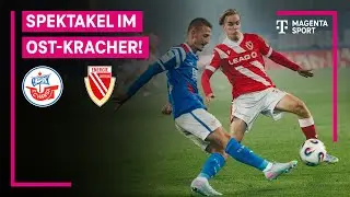 Hansa Rostock &ndash; Energie Cottbus, Highlights mit Live-Kommentar | 3. Liga | MAGENTA SPORT