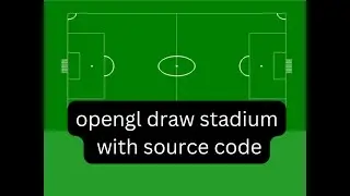 OpenGL draw stadium   | openGL | openGL  C++ | Project with source code