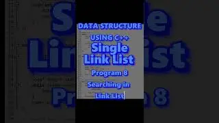 Searching | Single Link List #link #linkedlist #youtube #youtubeshorts #youtuber #datastructures