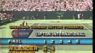 1988 Lipton international Wilader vs Connors 1