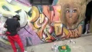 Nigerian artist aims to inspire through graffiti