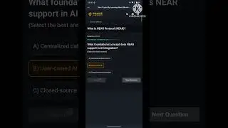 NEAR Protocol (NEAR) quiz answer/#binance