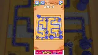 Water Connect&nbsp; Puzzle level 18 walkthrough solution|Gameplay||AloneGamestips|#WaterConnectP#shorts