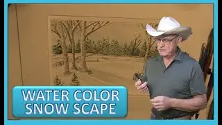 PAINTING WATER COLOR SNOW SCAPE