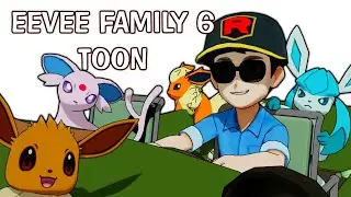 Road trip to vacation!  Eevee Family 6 (Toon Shader Version) _ Pokémon 3D animation