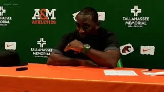 JAMES HILL SPORTS SWAC JACKSON STATE 41 FAMU 16 F JAMES COLZIE III FAMU POST GAME PRESS CONF 11-1-25
