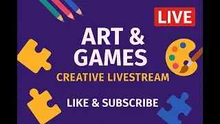 Creative Art Live! 🎨 Fun Puzzles, Games & Coloring Session &ndash; Join Us Now!