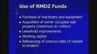 Recycling and Market Development Zone resources for CD diversion