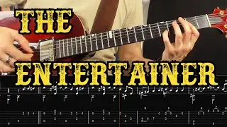 The Entertainer - Scott Joplin - Full Transcription Fingerstyle Guitar Arrangement with Tabs
