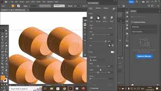 Adobe Illustrator 2025 Lec-29 | 3D Effects | Extrude and Bevel | Revolve and Rotate | Material in AI
