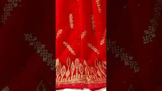 Georgette Chiffon Saree Zari Work