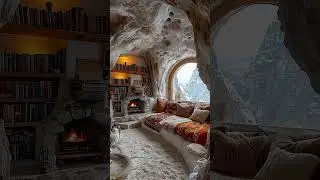 🌨️ Calm Winter Ambiance &ndash; Snowfall & Fireplace Sounds for Sleep & Focus ❄️🔥