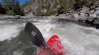 Kayaking Middle Fork of Feather River in California level around 1200 cfs Part 1 of 4
