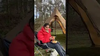 Woman's First Time Outing with Hot Tent on Crutches: Adventure