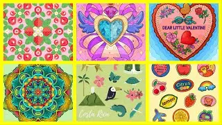 Variety Pictures Strawberry Plant Flowers Mandala Heart Costa Rica Map Hey Color app #coloringbook
