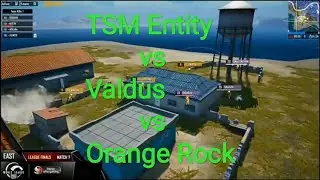 TSM Entity vs Valdus vs Orange Rock most intense fight in PMWL | PUBG Mobile