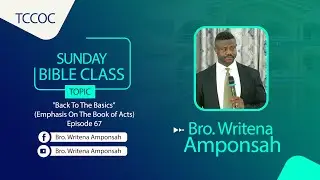 Sunday Bible Class (28/12/25) 