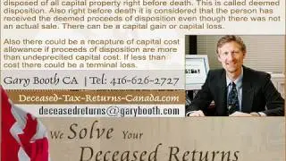 Clearance-certificate-death-canada.ca -Deemed Disposition of Property