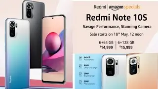 Redmi Note 10s  ka First Sale 18th May , 12 PM , 2021 Amazon se booking Kare 5000mAh battery 🔋🔥