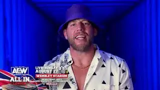 Jake Hager and his hat are looking forward to AEW: All In London at Wembley Stadium
