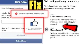 How To Fix Facebook Login Code Required | New Link Bug Fixes | Facebook Two Factor Code 2021