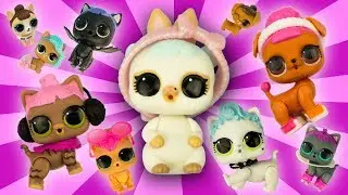 LOL Surprise Family Pets Sleepover Disaster, Unboxing New Eye Spy Pet